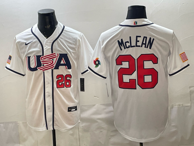Men 2026 World cup white MLB Nike jersey 001011->more jerseys->MLB Jersey